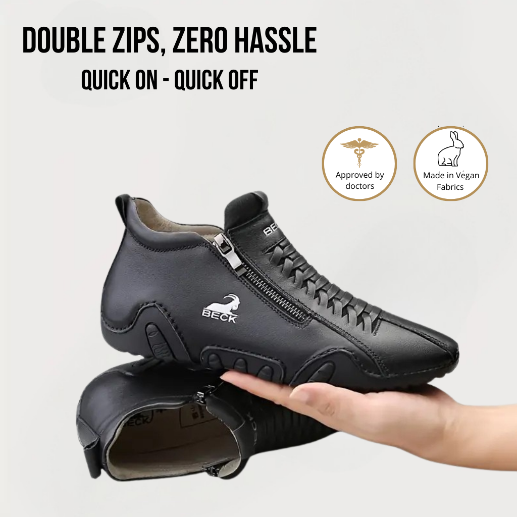 VogBeck 2.0 – Scarpe Ortopediche Traspiranti a Doppia Zip Comfort