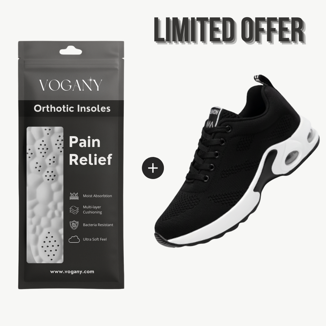 VogLeg-Baskets ultra confort avec semelle orthopédique